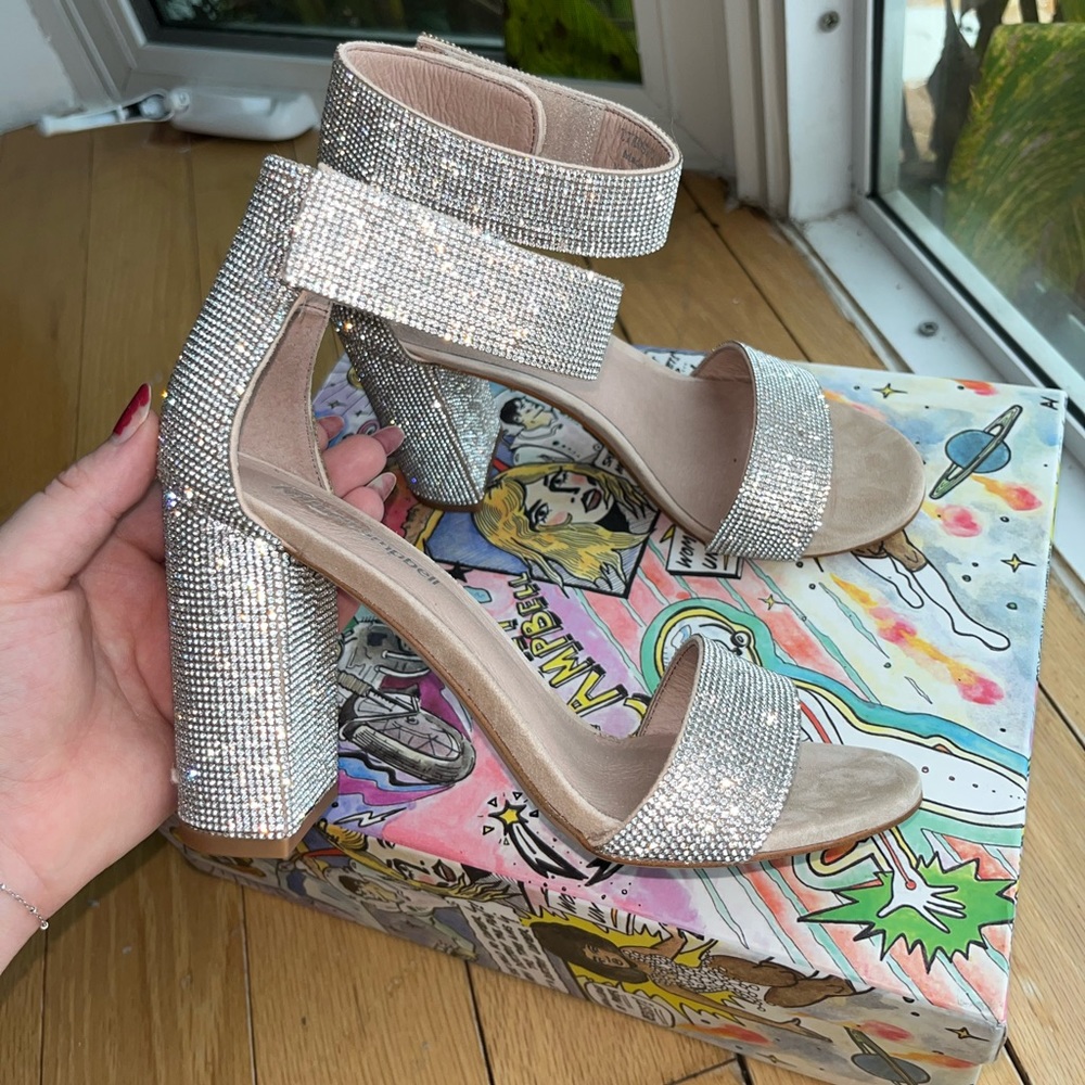 Jeffrey Campbell Lindsay Heel - Rhinestone - Size 6